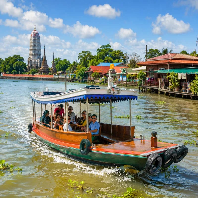 ล่องเรือรอบเกาะเมืองอยุธยา (เรือ M)