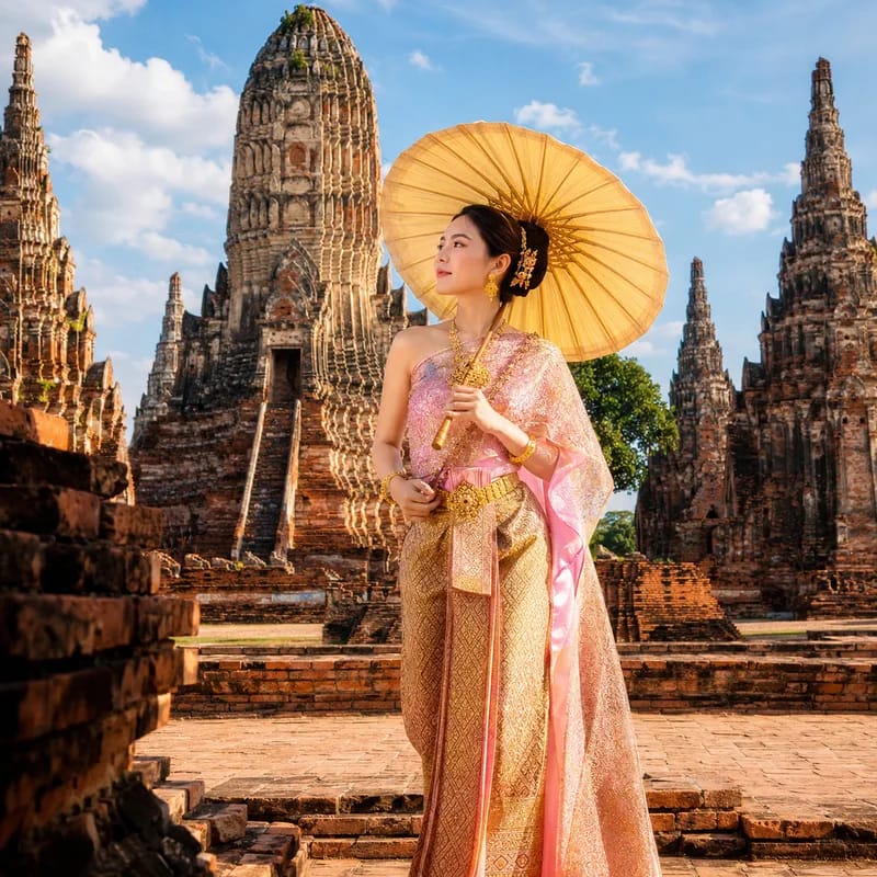 เช่าชุดไทยถ่ายรูปในอยุธยา