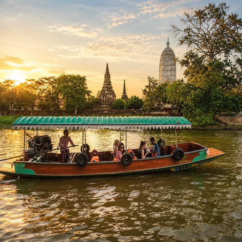 ล่องเรือรอบเกาะเมืองอยุธยา