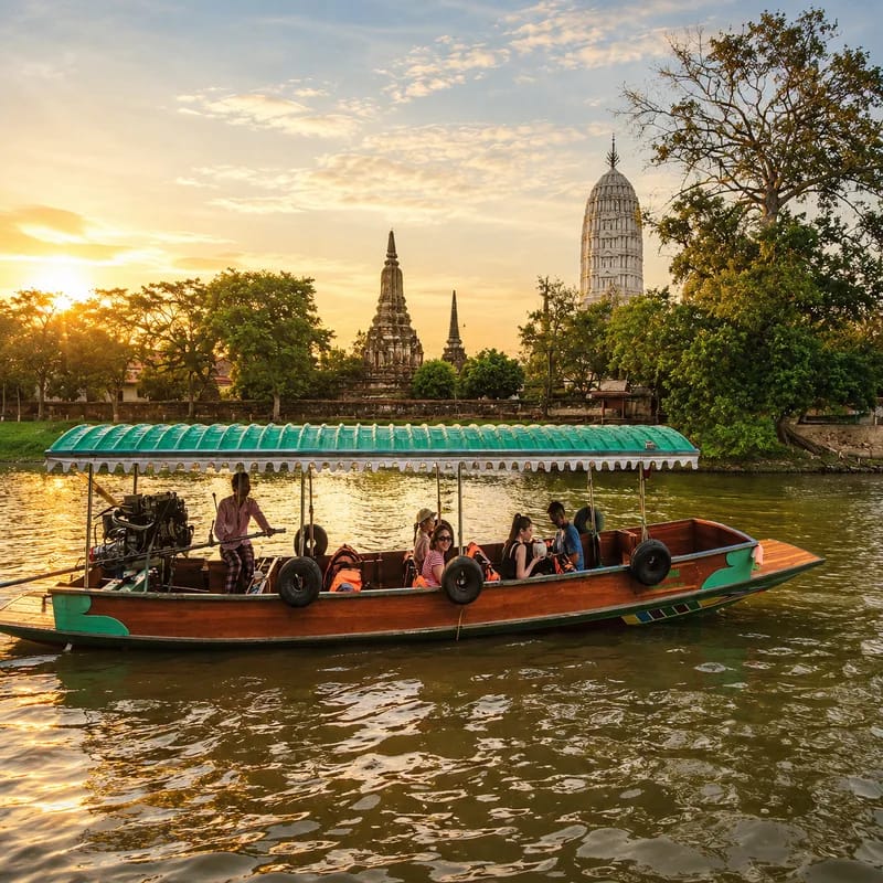 ล่องเรือรอบเกาะเมืองอยุธยา