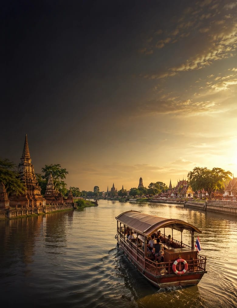 ล่องเรือรอบเกาะเมืองอยุธยา
