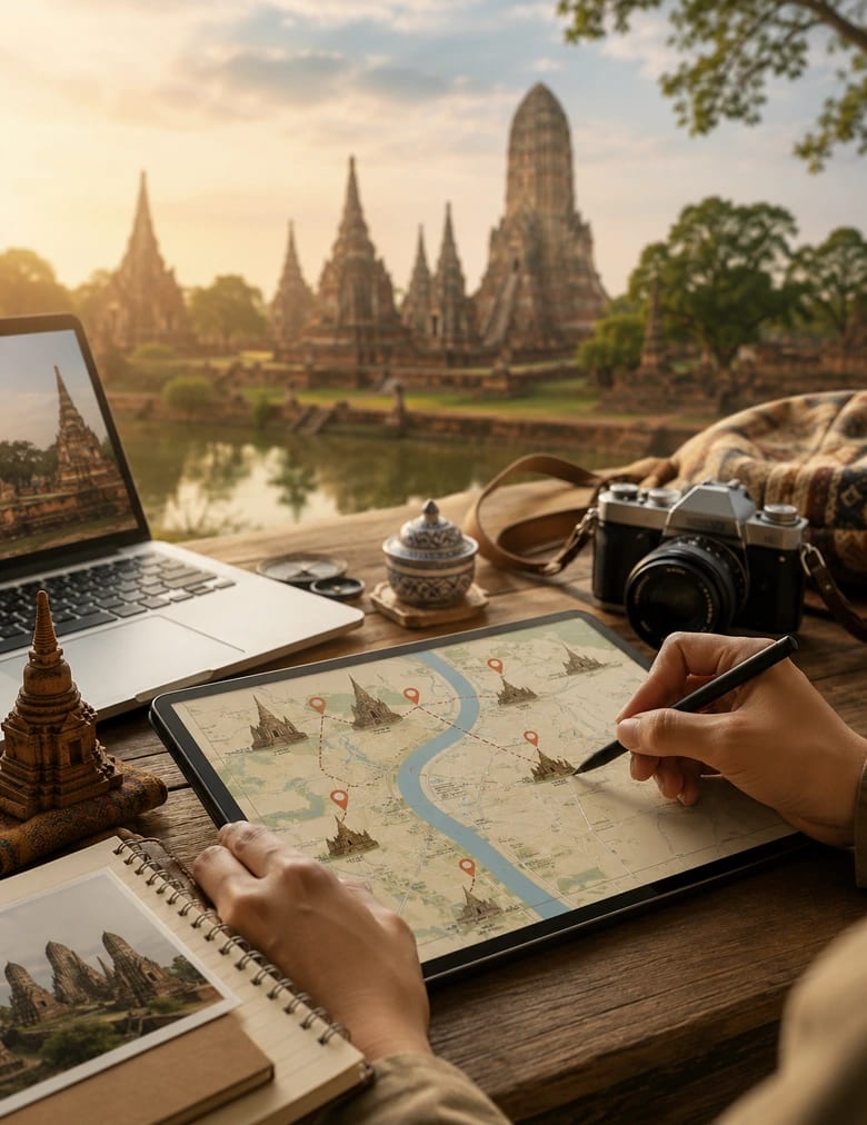 บริการวางแผนทริปท่องเที่ยวอยุธยา